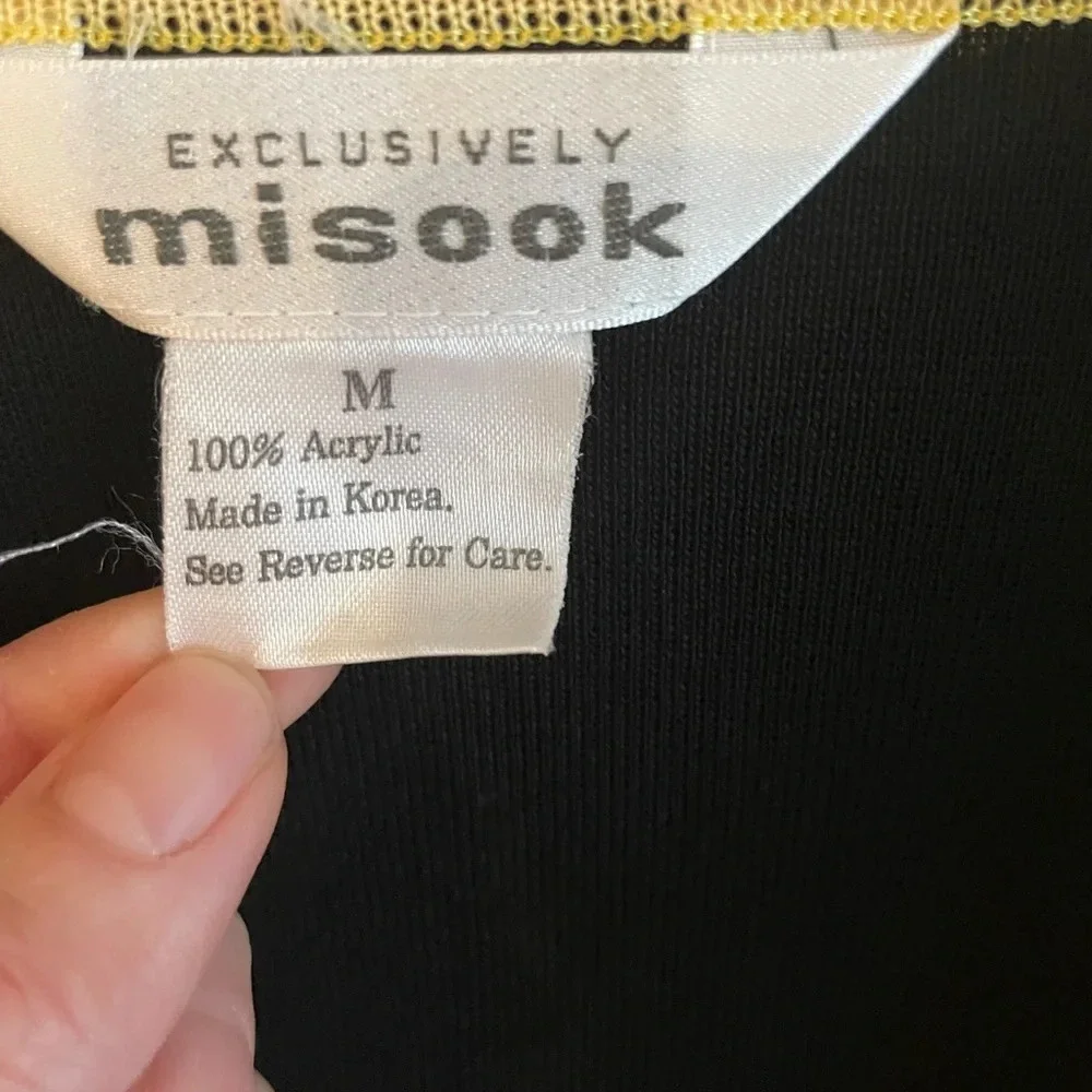 Misook color block cardigan size medium